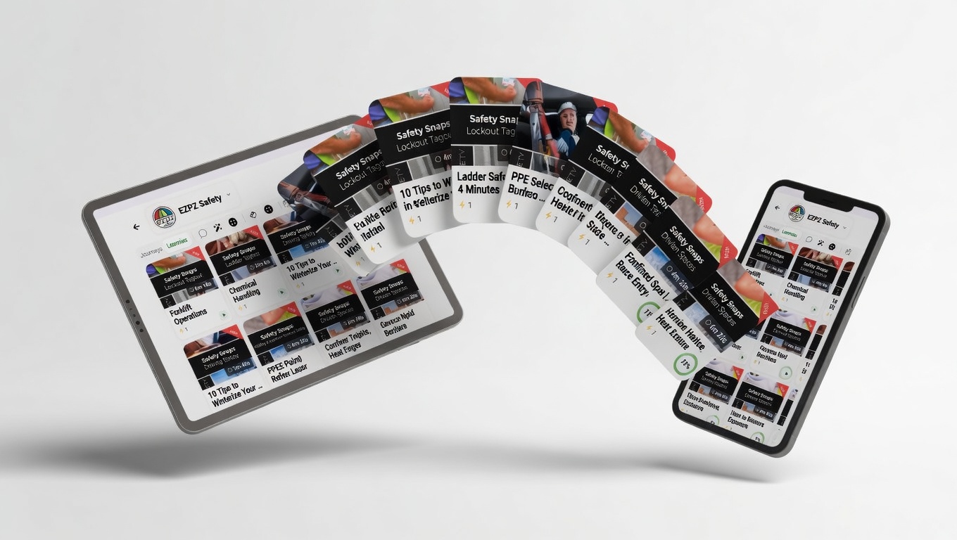 Learnie app - Learning cards flying between devices